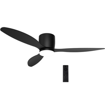 Ανεμιστήρας Οροφής LED CCT 2600lm 30W Με 3 Πτερύγια Remote Control Μαύρος